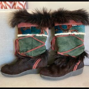 Vintage Tecnica Fur Boots